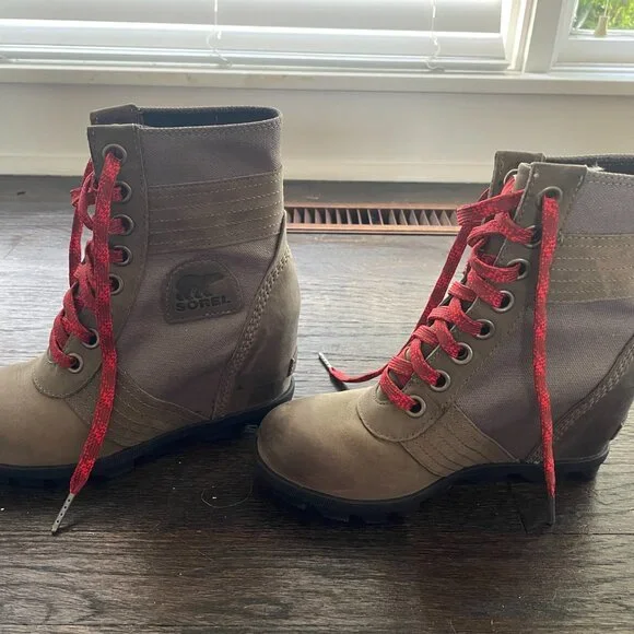 Sorel Wmns Lexie Wedge Waterproof Canvas Winter Boots NL3046-051 - Picture 6 of 6